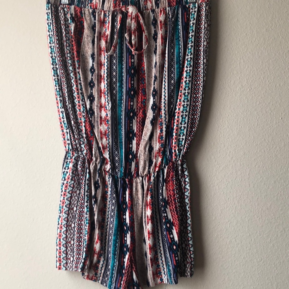 Striped Pattern Romper